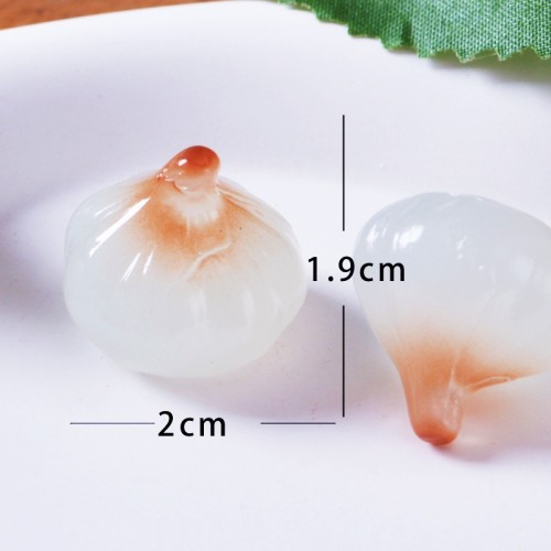 Simulated Vegetable: Glow-in-the-Dark Garlic Chives Resin Garlic Bulb Flat Night Light Accessory