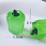 Simulated Bell Peppers - Realistic Resin Vegetable Decorations for Home and Garden