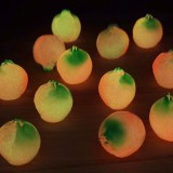 Translucent Glow-in-the-Dark Fruit, Pomegranate DIY Decorative Accessories, Desktop Car Decor Figurine, Resin Pomegranate Ornament