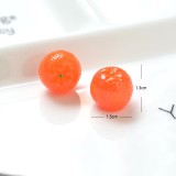 3D Orange Fruit Figurine Creative Earrings Keychain Handmade Phone Accessory DIY Jewelry Component