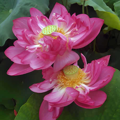Exquisite 'Piaopiao' Series Double-Petal Pink Lotus Seeds