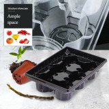 N295 Premium Seedling Kit with Drainage Holes and Clear Cover, Supports Healthy Root Development for Larger Seeds like Tomatoes & Eggplants