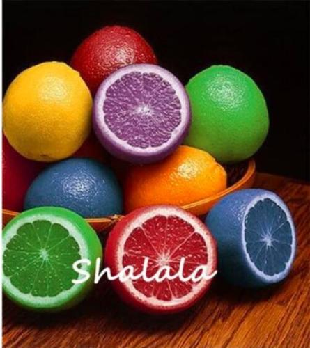 Rainbow Lemon Seed Dwarf Lime Tea Fruit plants Garden Organic Citrus Limon Tree 50pcs - (Color: 3)