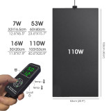 N301 Graphene Heating Pad for Reptiles & Plants – 7W/16W/53W/110W with Smart Timer and Global Plug Options