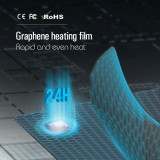 N301 Graphene Heating Pad for Reptiles & Plants – 7W/16W/53W/110W with Smart Timer and Global Plug Options