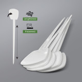 N308 Durable 19.5cm T-Shaped Plant Labels - Waterproof, Writable, PP Material with Reinforced Rod for Home Gardens and Greenhouses