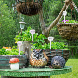 N308 Durable 19.5cm T-Shaped Plant Labels - Waterproof, Writable, PP Material with Reinforced Rod for Home Gardens and Greenhouses