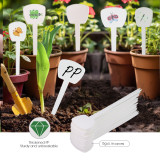 N308 Durable 19.5cm T-Shaped Plant Labels - Waterproof, Writable, PP Material with Reinforced Rod for Home Gardens and Greenhouses