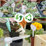 N308 Durable 19.5cm T-Shaped Plant Labels - Waterproof, Writable, PP Material with Reinforced Rod for Home Gardens and Greenhouses