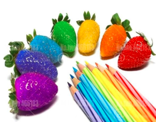 Rainbow Colored Magical Strawberries Seeds