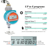 N338 Rain Sensor Irrigation Timer – Energy-Saving Digital Watering System with 8 Customizable Programs, Permanent Memory, and Eco-Friendly Design