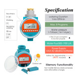 N338 Rain Sensor Irrigation Timer – Energy-Saving Digital Watering System with 8 Customizable Programs, Permanent Memory, and Eco-Friendly Design