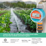 N339 Solar-Powered Garden Water Timer with 8 Customizable Schedules & Durable Solenoid Valve