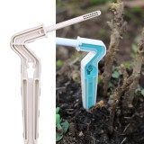 N344 Elbow Emitter for 3/5mm Hose - Durable PP Material, Tool-Free Attachment, UV-Resistant Drip Irrigation Spike, Anti-Aging Design for Garden, Balcony, Potted Plants, Greenhouse Use