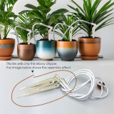 N344 Elbow Emitter for 3/5mm Hose - Durable PP Material, Tool-Free Attachment, UV-Resistant Drip Irrigation Spike, Anti-Aging Design for Garden, Balcony, Potted Plants, Greenhouse Use