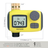 N367 Luxury Digital Hose Timer – 3 Watering Schedules, Large LCD Display, Brass Inlet, IP55 Waterproof for Garden & Lawn