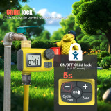N367 Luxury Digital Hose Timer – 3 Watering Schedules, Large LCD Display, Brass Inlet, IP55 Waterproof for Garden & Lawn
