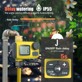 N367 Luxury Digital Hose Timer – 3 Watering Schedules, Large LCD Display, Brass Inlet, IP55 Waterproof for Garden & Lawn