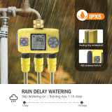 N365 FlowMaster Trizon Pro – Triple-Outlet Digital Water Timer with Custom Scheduling & Weather-Resistant