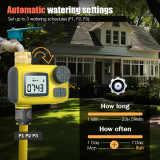 N367 Luxury Digital Hose Timer – 3 Watering Schedules, Large LCD Display, Brass Inlet, IP55 Waterproof for Garden & Lawn