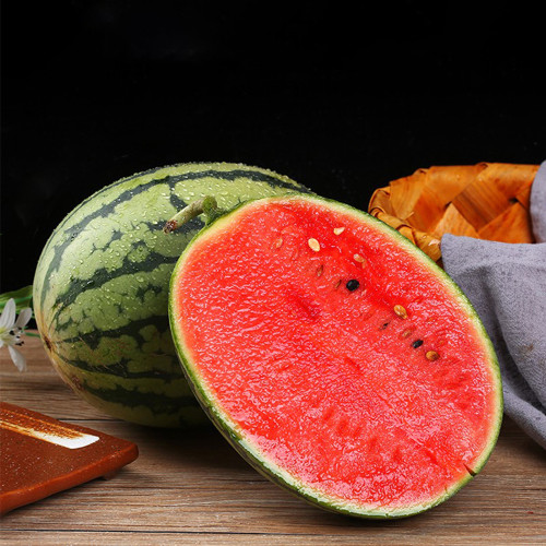 Zaochun Hongyu Watermelon Seeds, Ultra-Early Watermelon, Small Watermelon, High Brix 13%, Deep Crimson Flesh, Thin Rind