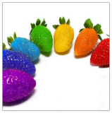 Rainbow Strawberry Fruit Seed Multicolor Strawberry Fruit Plants, Garden Green Fruits, #5Z1K1A