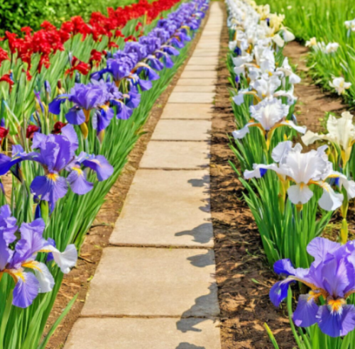 Siberian Iris Seeds | Iris sibirica | Mixed Color Purple White Red Blue Perennial Hardy Ornamental Flower