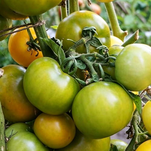592 Kangaroo Paw Green Tomato Seeds | 2.8-3.5 oz Amber-Green Tomatoes, Compact Dwarf
