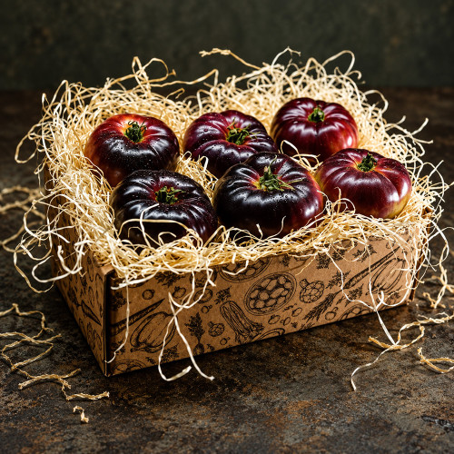 581 Mar Azul Tomato Seeds | 2.8-7.1 oz Blue-Black and Red Beefsteaks, Indeterminate