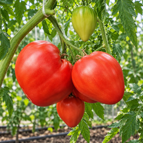 488 Yaponka Tomato Seeds | 10.6 oz Raspberry-Pink Pointed Hearts