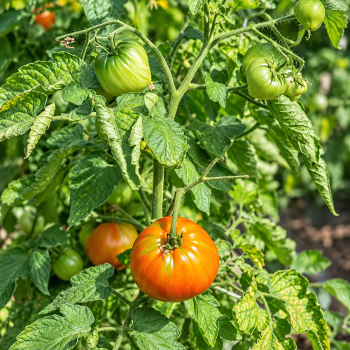 452 Dwarf Scarlet Heart Tomato Seeds | 4-6 oz Meaty Scarlet-Red Hearts