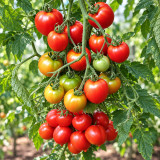 399 Yubileynyi Tarasenko Tomato Seeds | 2.1–3.5 oz Red Multiflora-Type Fruits