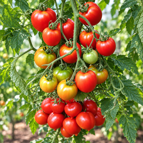 399 Yubileynyi Tarasenko Tomato Seeds | 2.1–3.5 oz Red Multiflora-Type Fruits
