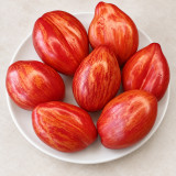 397 Lady Madonna Tomato Seeds | 2.8–5.3 oz Pink Fruits with Golden Stripes