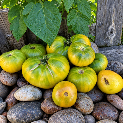410 Pistachio Giant Tomato Seeds | 8.8–12.3 oz Green Beefsteaks with Pink Blush