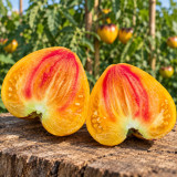 304 Strawberry Sergeant Orange F5 Tomato Seeds | 5.3–12.3 oz Orange Anthocyanin Hearts