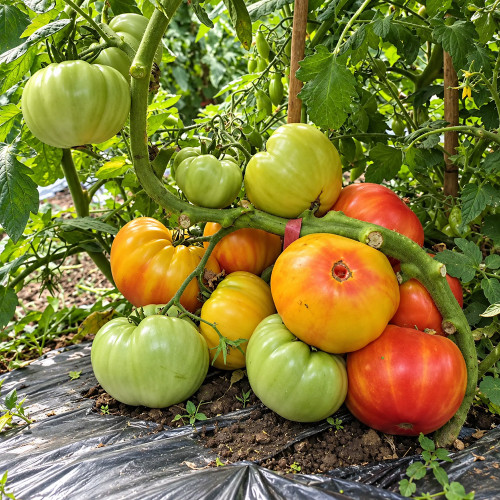 76 Northern Lights Tomato Seeds | 7.1–14.1 oz Yellow-Pink Bicolor Beefsteaks