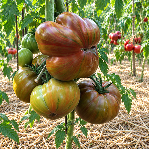 295 Jarson 18 Tomato Seeds | 8.8–14.1 oz Green, Ochre and Red Beefsteaks
