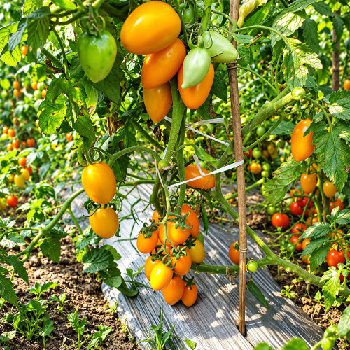 188 Foxy (Lisichka) Tomato Seeds | 3.5–5.3 oz Orange Plum Tomatoes