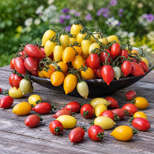 171 Miniature Orange Plum Tomato Seeds | 0.5–0.75 oz Sweet Early Orange Plum Tomatoes