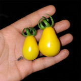 24 Yellow Submarine Tomato Seeds | 0.5–1.1 oz Sweet Golden-Yellow Pear Cherries