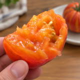 128 Lightning Giant Tomato Seeds | 7.1–14.1 oz Golden-Red Striped Bicolor Beefsteaks