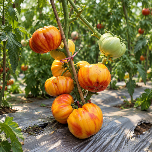 18 Marcy's Mystery Tomato Seeds | 8.8–21.2 oz Orange-Pink Bicolor Beefsteaks