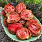 177 Dwarf Purple Heart Tomato Seeds | 5.3–12.3 oz Dusky Purple Oxhearts