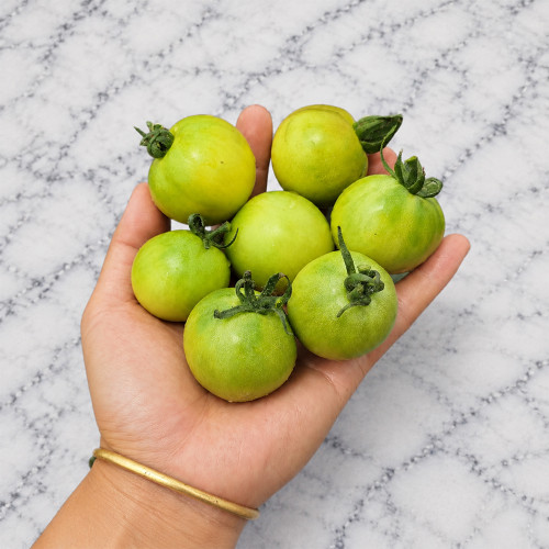 1153 Dwarf Beautiful Ones Tomato Seeds | 1.1–1.4 oz Sweet Green Cherries