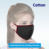 JMTTOP Washable Cotton Masks for Men Adults Breathable Protective Face Mask Fit for Replaceable PM2.5 Haze Filter