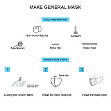 XT-XINTE DIY Mask Sets Disposable Mask Material Mask Rope Elastic Band Ear Rope
