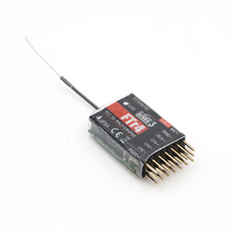 FlySky FTr4 Receiver 2.4 GHz 4CH AFHDS 3 for NB4 PL18 RC Fixed Drone Wings Gliders RC Support Parts PWM / PPM / I. bus / S. Exit bus