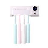 XT-XINTE Toothbrush Disinfector Wall-mounted Holder Stand UV Ultraviolet Disinfection Toothbrush Rack Automatic Toothpaste Extruder Sterilization Tool Free
