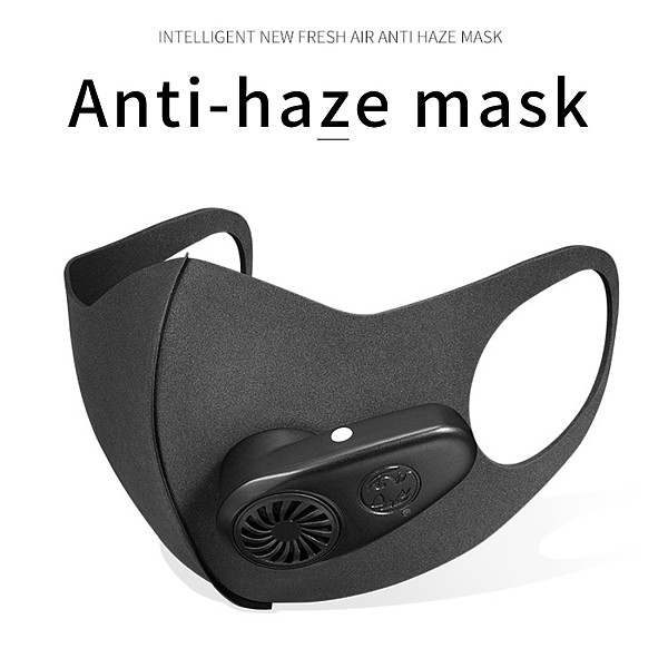 XT-XINTE Smart Electric Mask Air Purifying Pollution Breathing Valve  Anti-Dust Earloop Masks 5V 600MAH Anti-dust Virus Safe PM2.5 Protective Mask Workplace Security Supplies